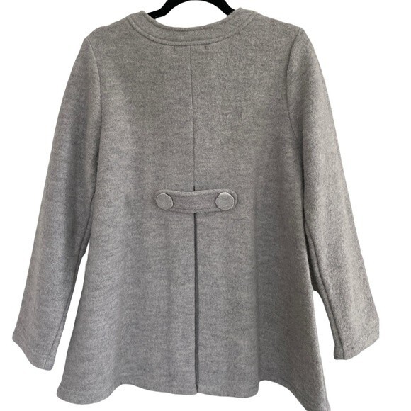 NWT Vintage Monterey Bay Gray Wool Button Front Cardigan Jacket Size Small - Picture 2 of 6
